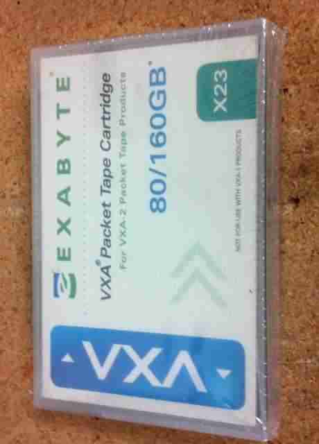 8mm VXA X23 Tapes Exabyte #11100221, 160/320GB,  40 at $69 ea, storage